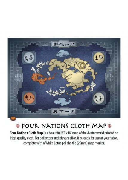 Avatar Legends RPG: Cloth Map & Pai Sho Token